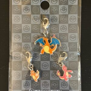 Pokémon Center Charizard Keychain Charm Set